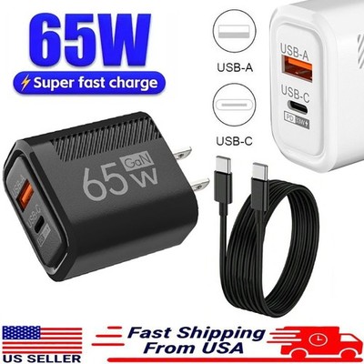 For Samsung Galaxy A15 A25 A17 A32 A54 Phone USB-C Fast Charger/3FT Type-C Cable