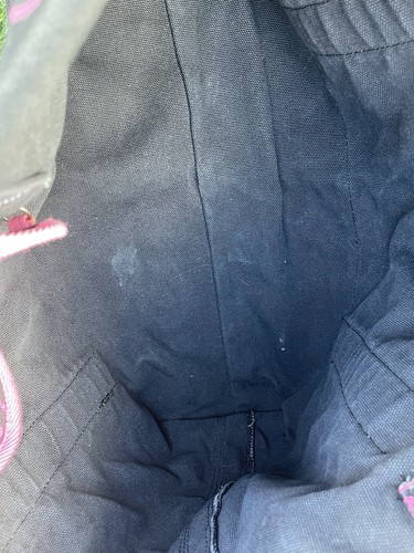 VS ROSA VINTAGE Y2K MONOGRAM CUCCIOLO CANE STEMMA 86 LOGO NERO WEEKENDER TOTE BAG RARA - Foto 21 di 24