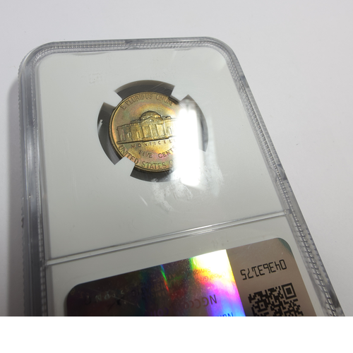 1952 P NGC MS66 - Toned Jefferson Nickel 5c US Coin #56112B - Picture 4 of 6