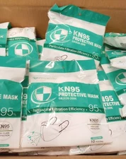 Powecom KN95 Protective Face Mask Respirator KN 95 GB2626-2019 ✅ White 100 Masks