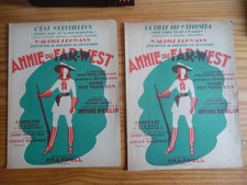 PARTITIONS OPERETTE ANNIE DU FAR WEST IRVING BERLIN 1946 DEUX TITRES