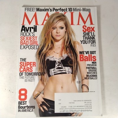 Maxim Magazine Avril Lavigne Supercars Of Tomorrow We've Got Balls NBA Football