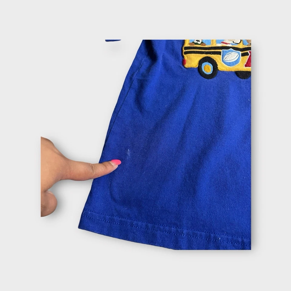 Camisa azul con apliques Gymboree Animal On The Bus Foto 4 de 4