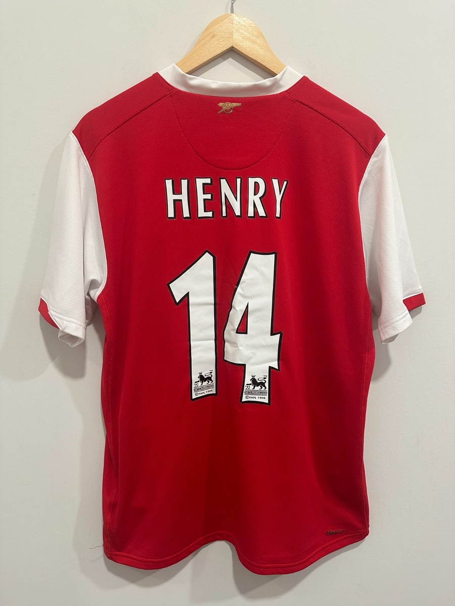 Thierry Henry #14 Arsenal 2007/08 Home Soccer Jersey - M | eBay