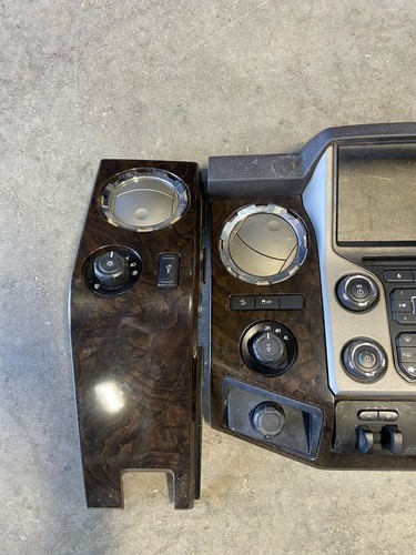 2013-2016 FORD F250 F350 PLATINUM EDITION Dash Wood Trim Bezel Vents & climate - Picture 3 of 4