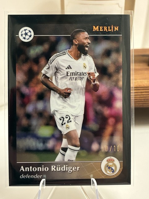 2024-25 Topps Merlin Black /10 Antonio Rüdiger Real Madrid Germany
