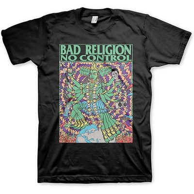 Men's Bad Religion No Control Kozik T-shirt Small Black