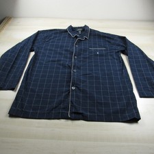 Polo Ralph Lauren Pajama Shirt Extra Large Blue Pony Button Down Sleepwear Top