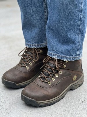 Timberland White Ledge Mid Waterproof Hiking Boots Brown Men's Size 13M 9359