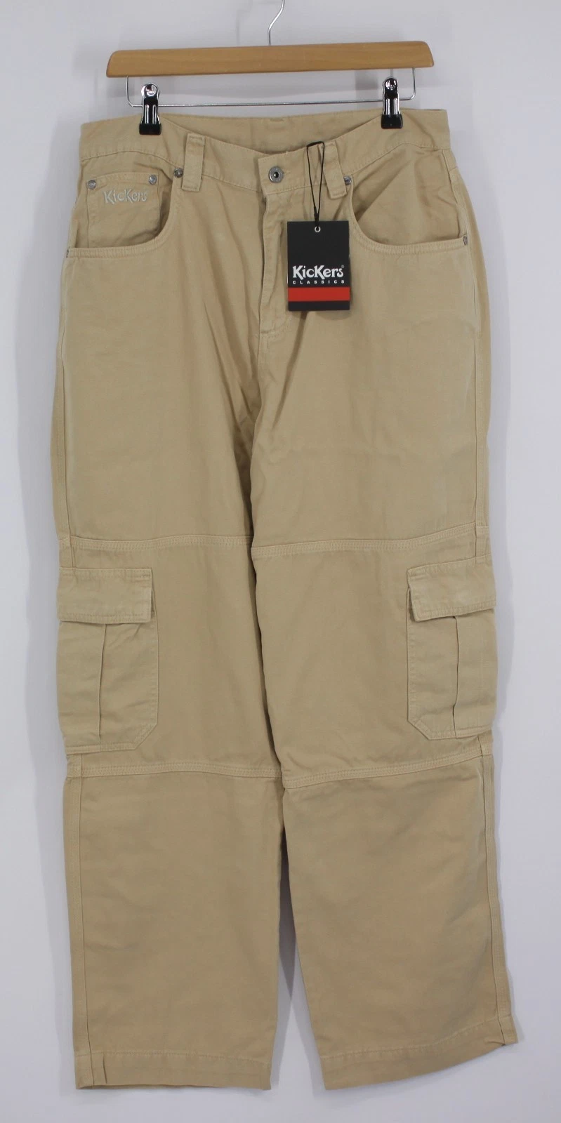 KICKERS WOMENS CLASSICS CAMEL CARGO TROUSERS IB