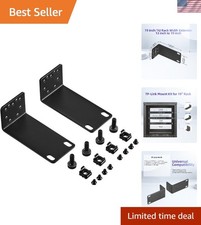 Versatile Rack Mount Ear Kit for TP-Link Switches - 1U Width 13 to 19 Inches