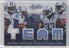 2013 Panini Absolute Team Quads Materials 68/99 Chris Johnson Kendall Wright u0h