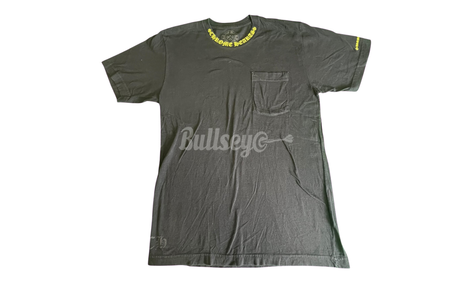 Chrome Hearts Neck Letter Yellow Black T-Shirt (PreOwned)