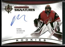 2021-22 UD Ultimate Karel Vejmelka Ultimate Signatures Rookies #USR-KV