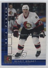 2001-02 ITG Be A Player Memorabilia Sapphire /100 Benoit Brunet #456 f0v