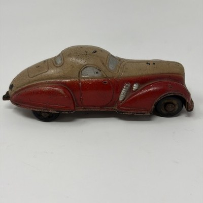 VTG Sun Rubber Co. Red Yellow Coupe 1940 s Car USA Beautiful Patina