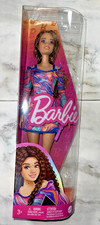 BARBIE Doll w Long Crimped Hair & Freckles Purse Pumps Dress Fashionista 206 BOX