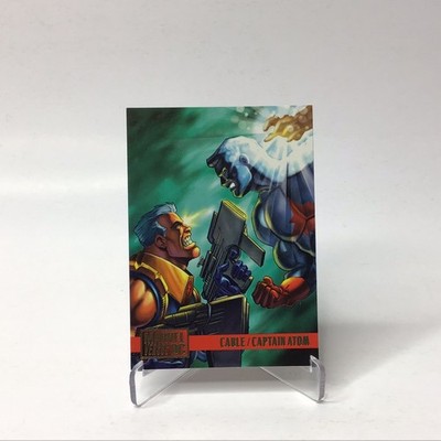 1995 Fleer Marvel Versus DC - Cable / Captain Atom #57 Trading Card