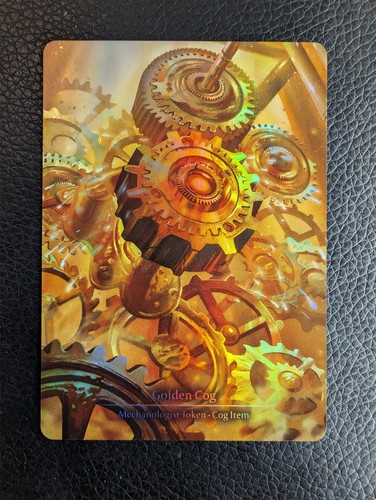 Golden Cog - Rainbow Foil - High Seas (Flesh and Blood) Extended Art Token - Picture 2 of 2