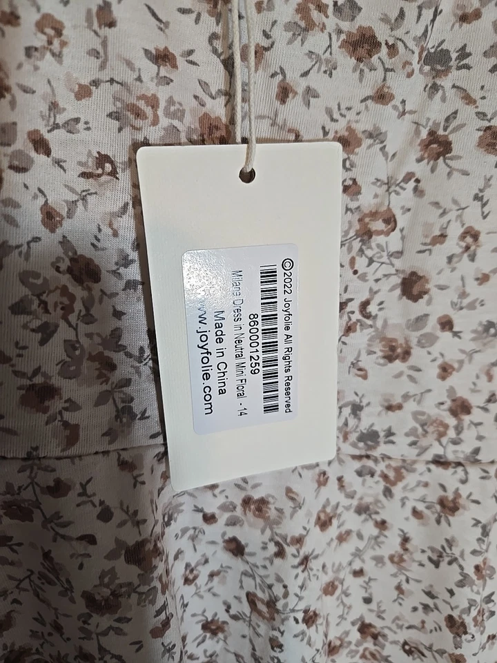 Vestido Mia Joyfilm Niñas 14 Neutro Floral Milana Maxi Pradera Boho Volantes Foto 3 de 4