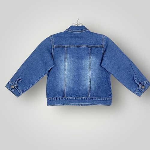 Barbie Denim Jacket Girls 6 Embroidered Blue Jean Flowers - Picture 2 of 8