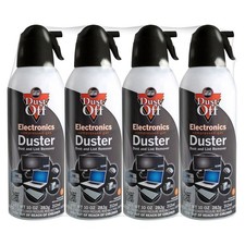Falcon Dust-Off Compressed Gas Duster, 10oz., 4 Pack 4.6