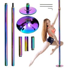 Professional Stripper Pole Spinning Static Dancing Pole 45mm Dance Pole New