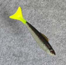 (100) Egret Baits Wedgetail 3.5" Bulk Wedgetail Shape Mimics The Mullet Bull Red
