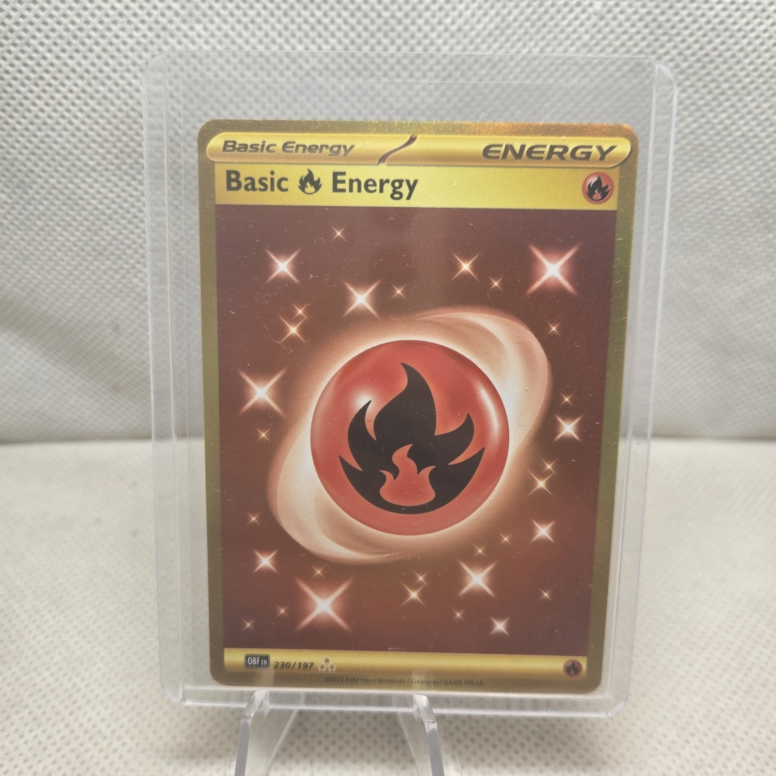 Basic Fire Energy 230/197 Obsidian Flames Hyper Rare NM