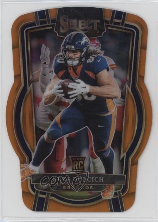 2022 Select Club Level Orange Prizm Die-Cut 25/199 Greg Dulcich Rookie RC 01sb
