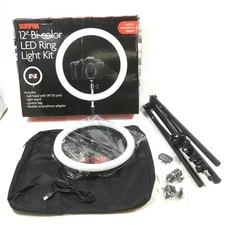 Sunpak 12" Bi-Color LED Ring Light Kit - VL-LED-162-12RL - Black (Open Box)