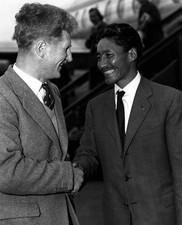 Sherpa Tensing Norgay Joint Conqueror Sir Edmund Hillary Everest P- 1957 Photo