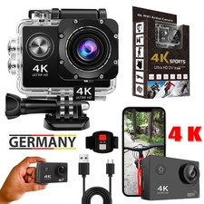 Action Kamera 4K Sport Camera WiFi Helmkamera Wasserdichte Unterwasser Kamera DE