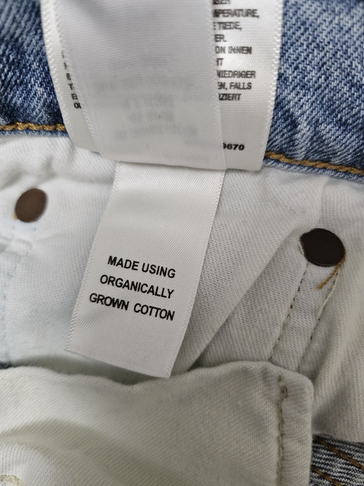 Agolde Riley High Rise Straight Crop Style A056-1255 Sz 31 Blue Button Fly