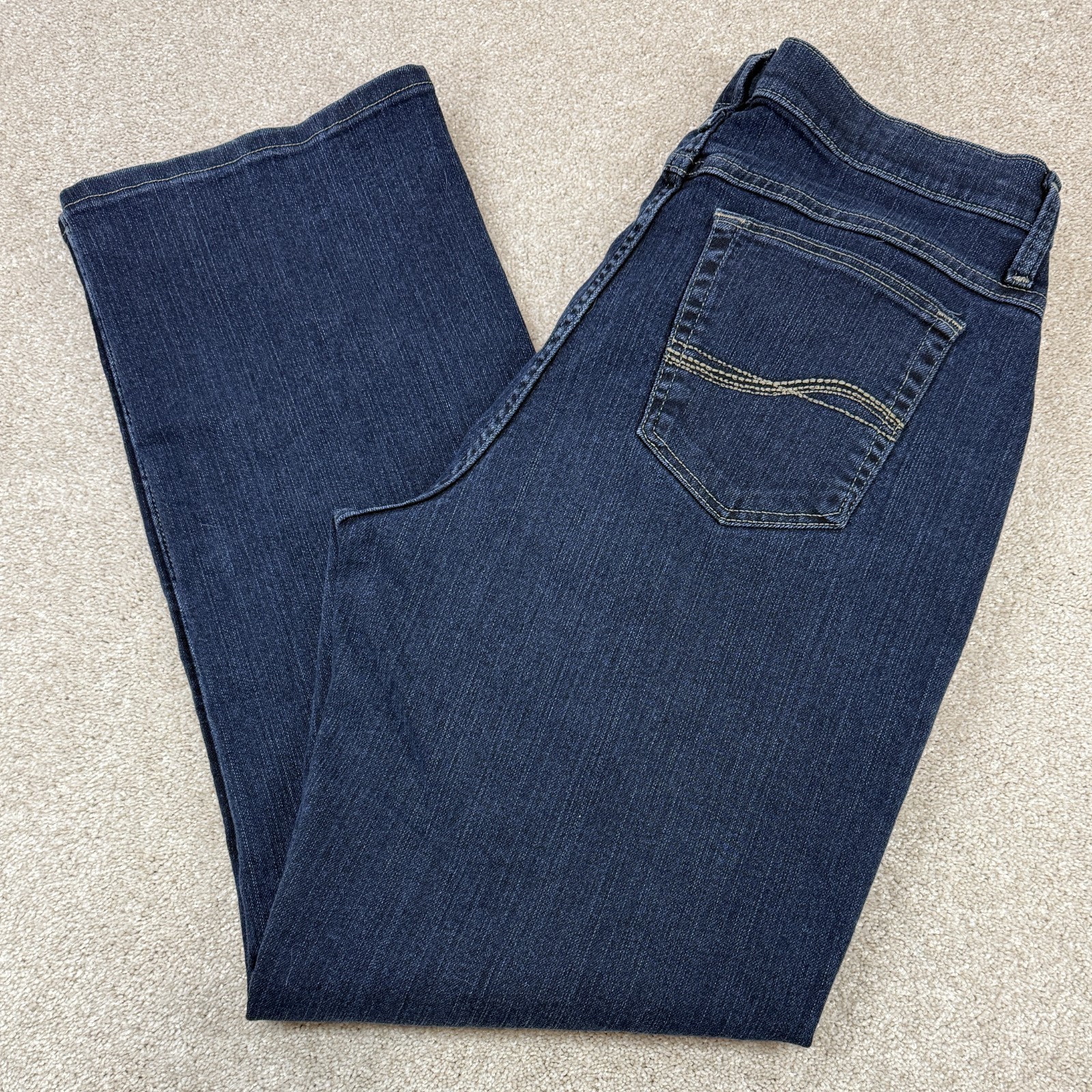 Lee Riders Jeans Women's 16M Blue Relaxed Fit Straight Leg High Rise (36x32)
