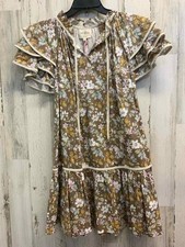 NWT UMGEE Dresses and Skirts Size S BROWN/YELLOW/WHITE/RED Floral MINI Dress/FLO