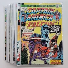 Lot Of 17 Marvel Comics Group  Captain America And Falcon