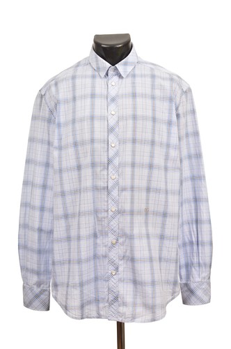 Dolce & Gabbana, DDP Vintage Dolce Gabbana Blue Check Cotton Dress Shirt RS0594 Size 16 41
