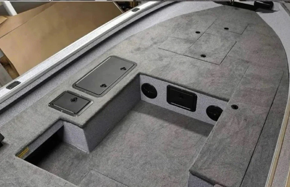 Alfombra marina Platinum Lt gris barco lubina - 6 pies de ancho 20 oz. por varias longitudes Foto 4 de 4