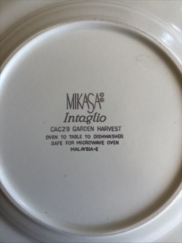 Plato de ensalada Mikasa Intaglio Garden Harvest 8" CAC29 horno a mesa lavavajillas - Imagen 12 de 12