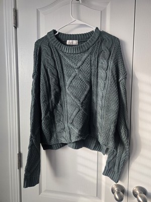 Zenana Womens Ash Jade Sweater Size Large Nwot