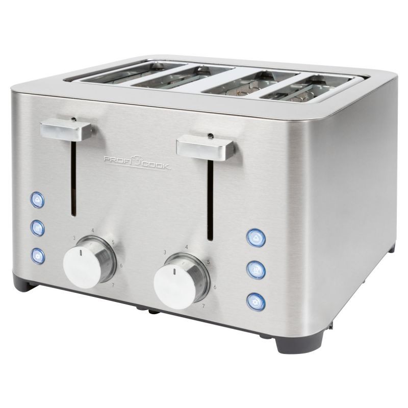 Grille-pain 4 fentes Proficook PC-TA1252 en acier inoxydable pour grands pains