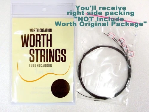 Worth String for Baritone Ukulele Brown Color fluorocarbon 1 Set BB