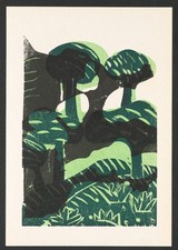 Hap Grieshaber Buchen II Holzschnitt 1970 unsigniert