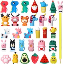Marspark 30 Pieces Pencil Toppers Animal 30 Count Pack of 1 