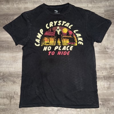 Friday The 13th Camp Crystal Lake Horror T-Shirt Men's Size Medium Black