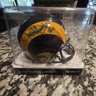 Jack Youngblood SIGNED Los Angeles Rams Mini Helmet Hall Of Fame AUTOGRAPHED