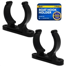 Boat Hook Holder Kayak Paddle Holder Clip Mounting Hardware Black 2 PCS
