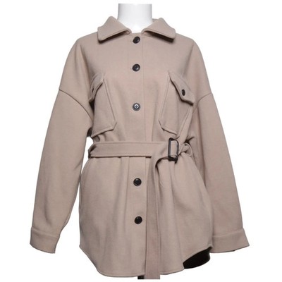 NLY Trend, Mantel, Damen, Größe: 36, Beige, Polyester, Einfarbig #7oy