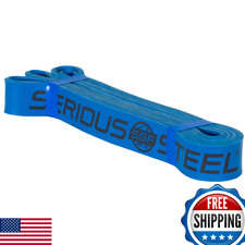 Serious Steel Fitness 37" Blue Resistance Training Band - Exercise, Rehab
